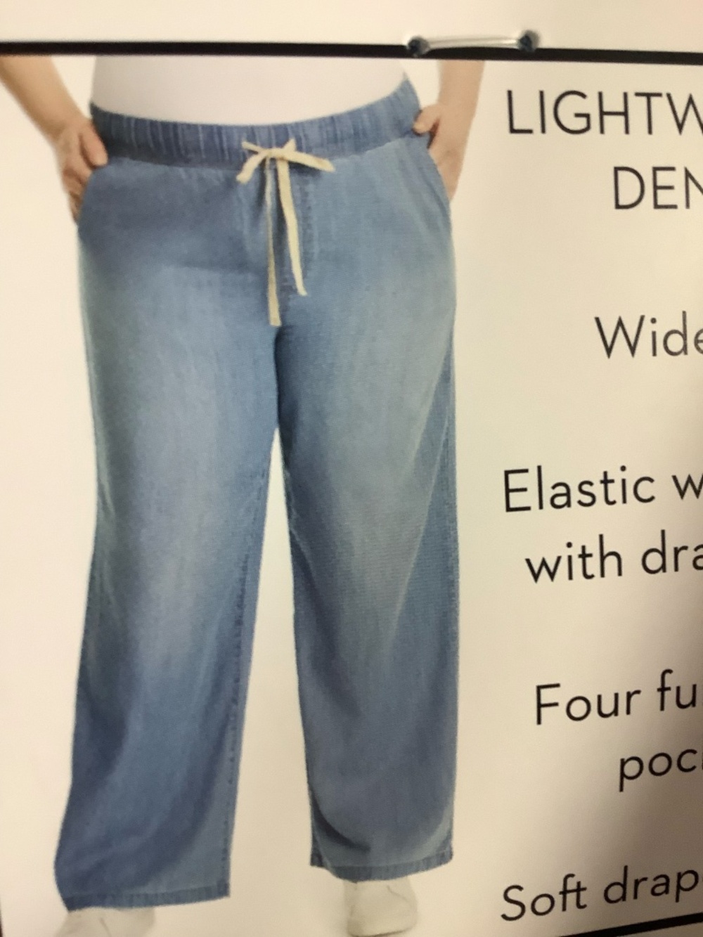 Nine West 2x wide leg denim pants NWT